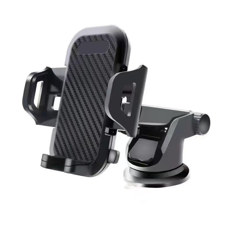 Car Mount Phone Holder Silicone Suction Cup Telescopic Pole 360-Degree Rotation Navigation Phone Holder