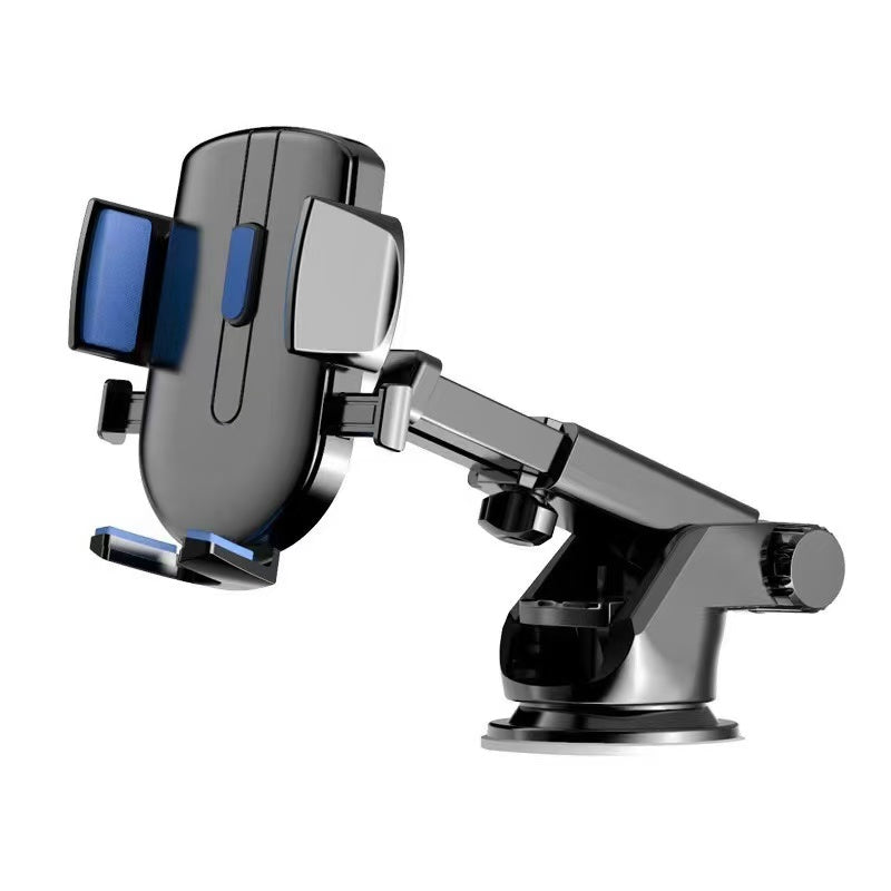 Car Mount Phone Holder Silicone Suction Cup Telescopic Pole 360-Degree Rotation Navigation Phone Holder